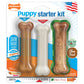 Nylabone Puppy Starter Kit Dog Chew Toys Dog Treat Chicken Bacon
