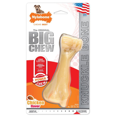 Nylabone Power Chew Femur Bone BIG Dog Chew Toy Chicken, XX-Large/Monster 50 lb. 1 ct - Pets Perfect