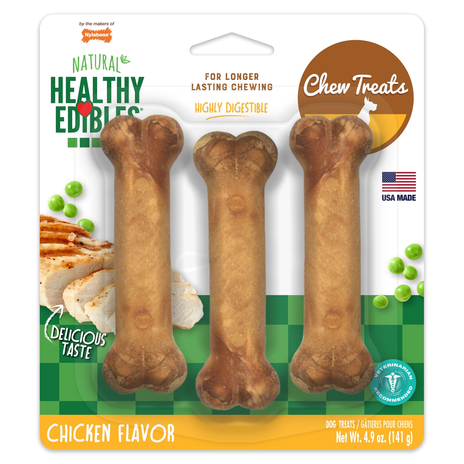Nylabone Healthy Edibles All-Natural Long Lasting Dog Chew Treats