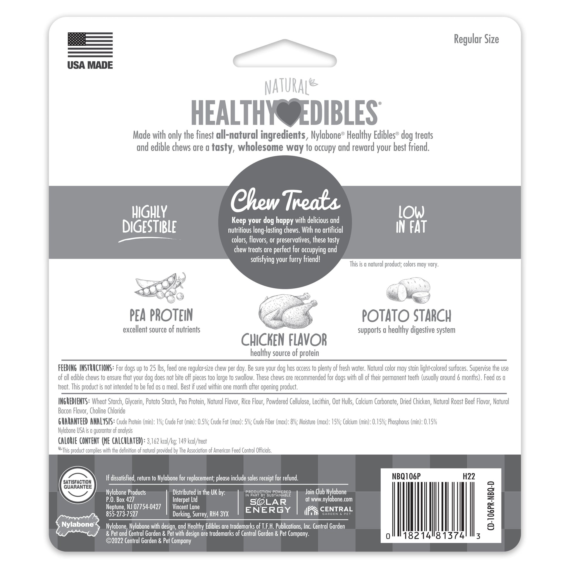 Nylabone Healthy Edibles All-Natural Long Lasting Dog Chew Treats, view 7