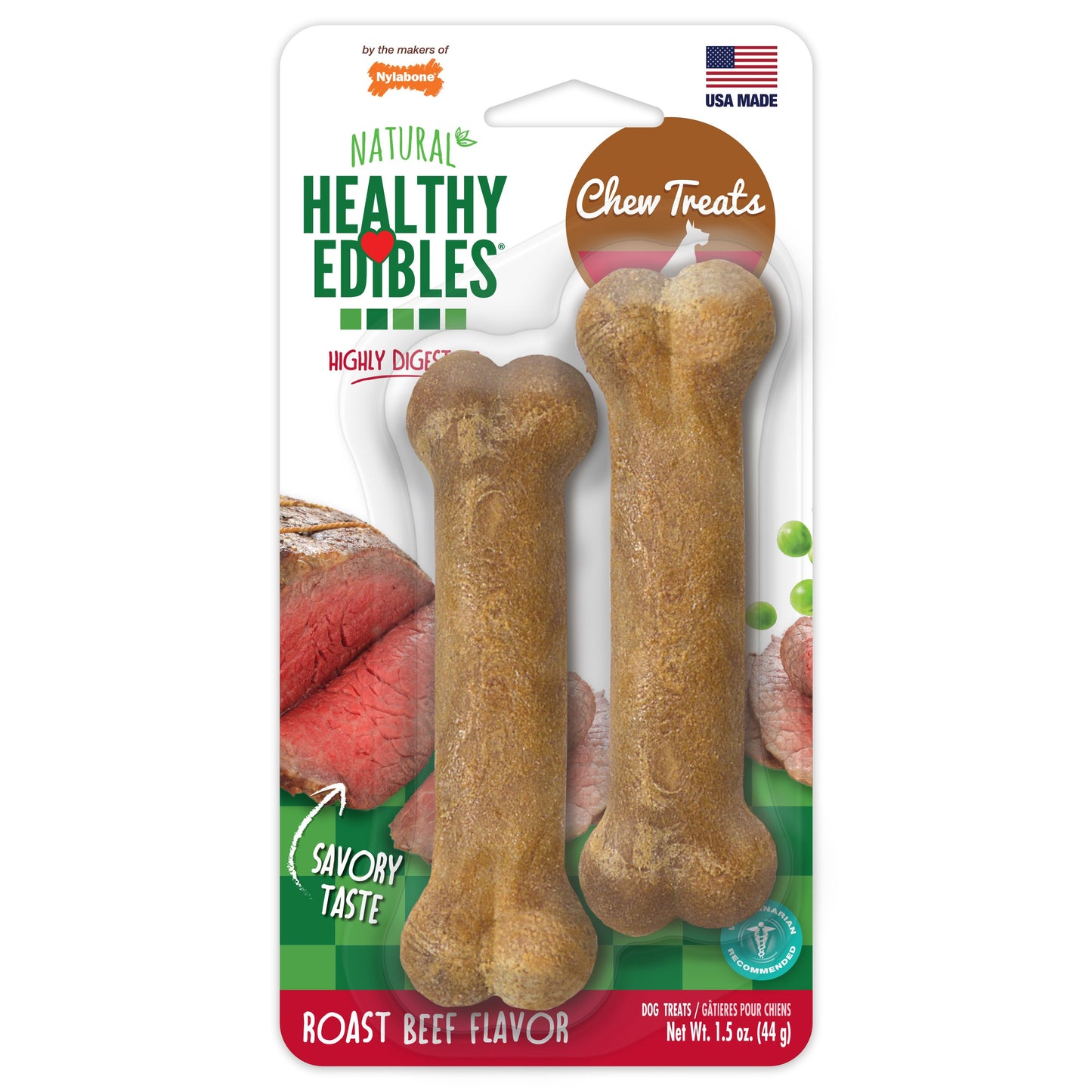 Nylabone Healthy Edibles All-Natural Long Lasting Dog Chew Treats