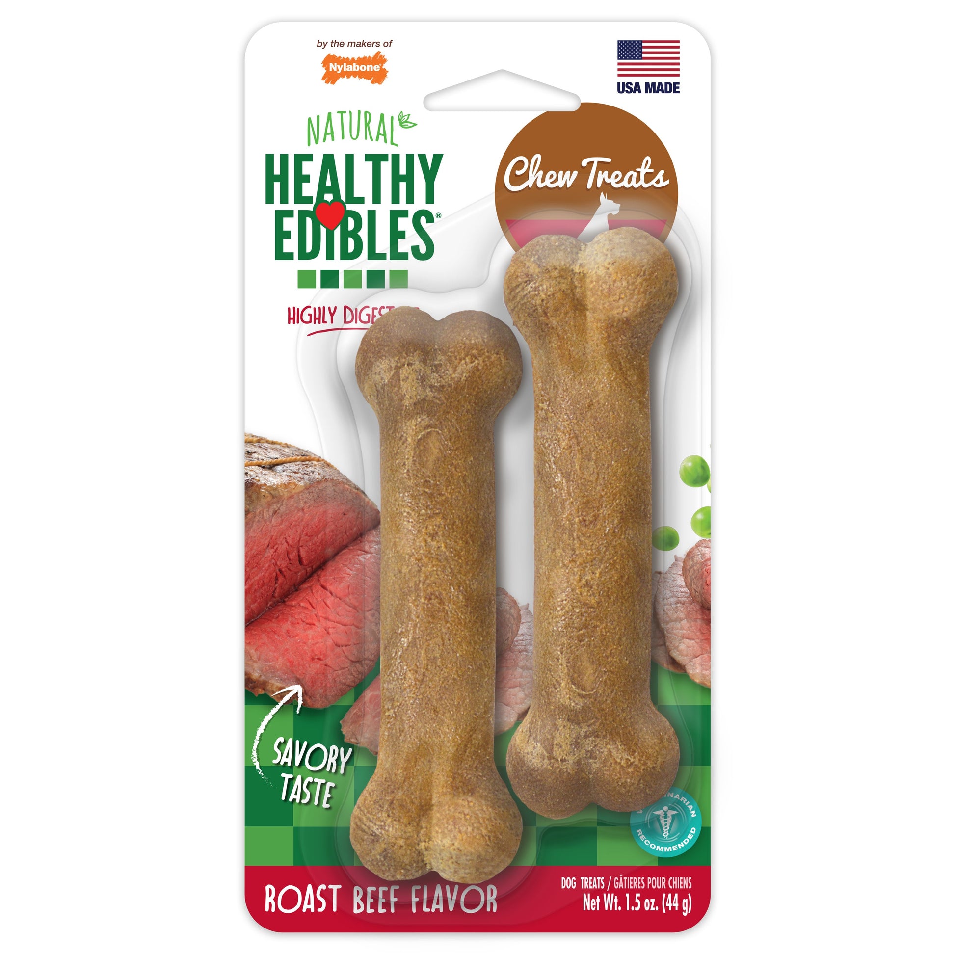 Nylabone Healthy Edibles All-Natural Long Lasting Dog Chew Treats