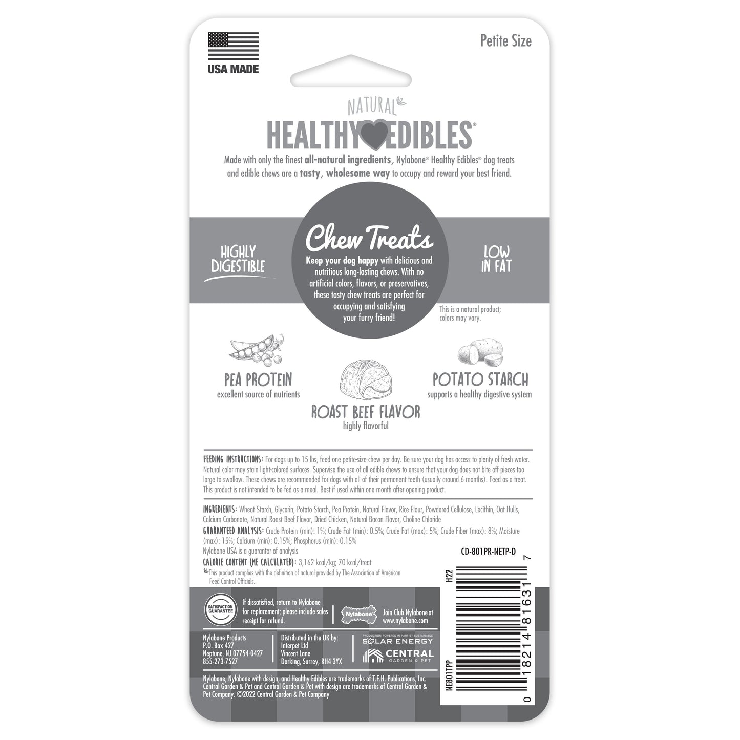Nylabone Healthy Edibles All-Natural Long Lasting Dog Chew Treats, view 7