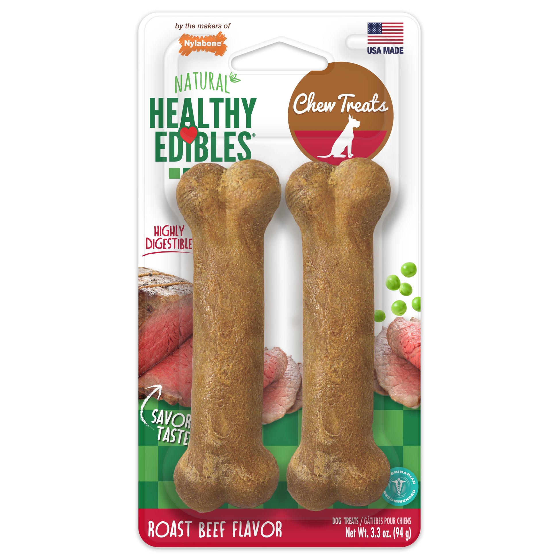 Nylabone Healthy Edibles All-Natural Long Lasting Dog Chew Treats