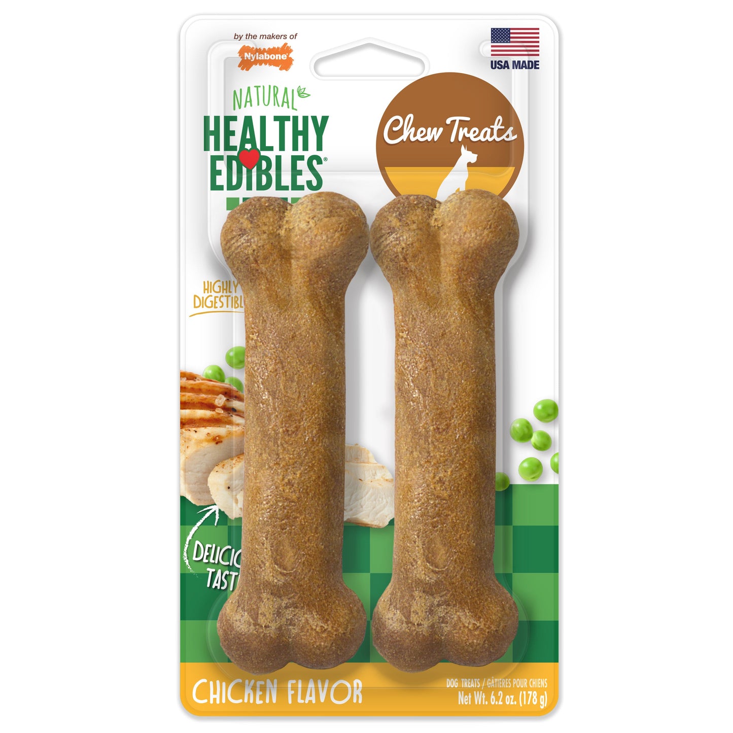 Nylabone Healthy Edibles All-Natural Long Lasting Dog Chew Treats