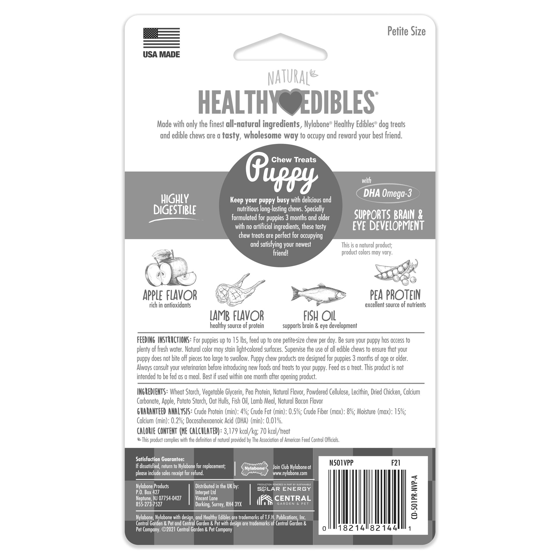 Nylabone Healthy Edibles All-Natural Long Lasting Puppy Dog Chew, view 8