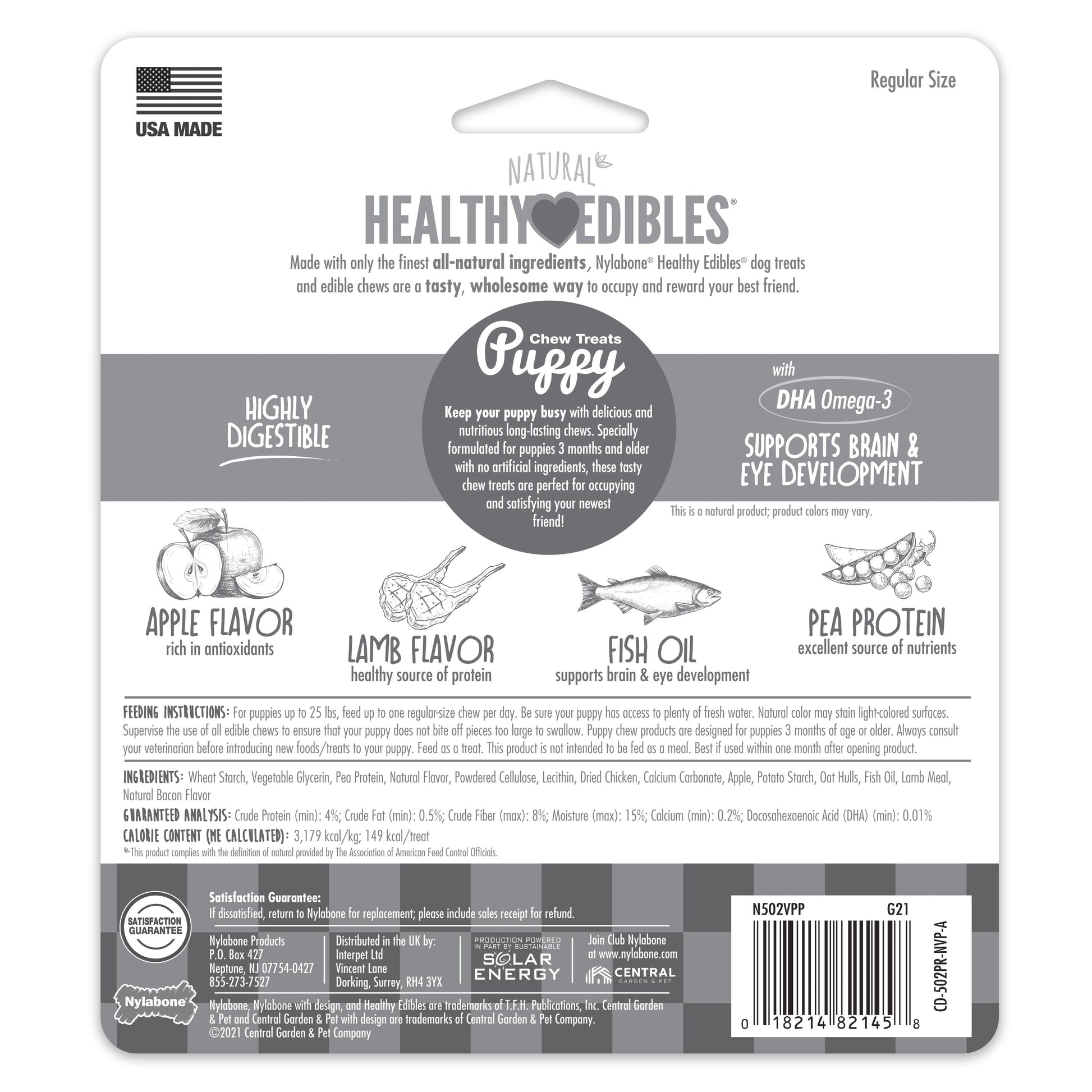 Nylabone Healthy Edibles All-Natural Long Lasting Puppy Dog Chew, view 8