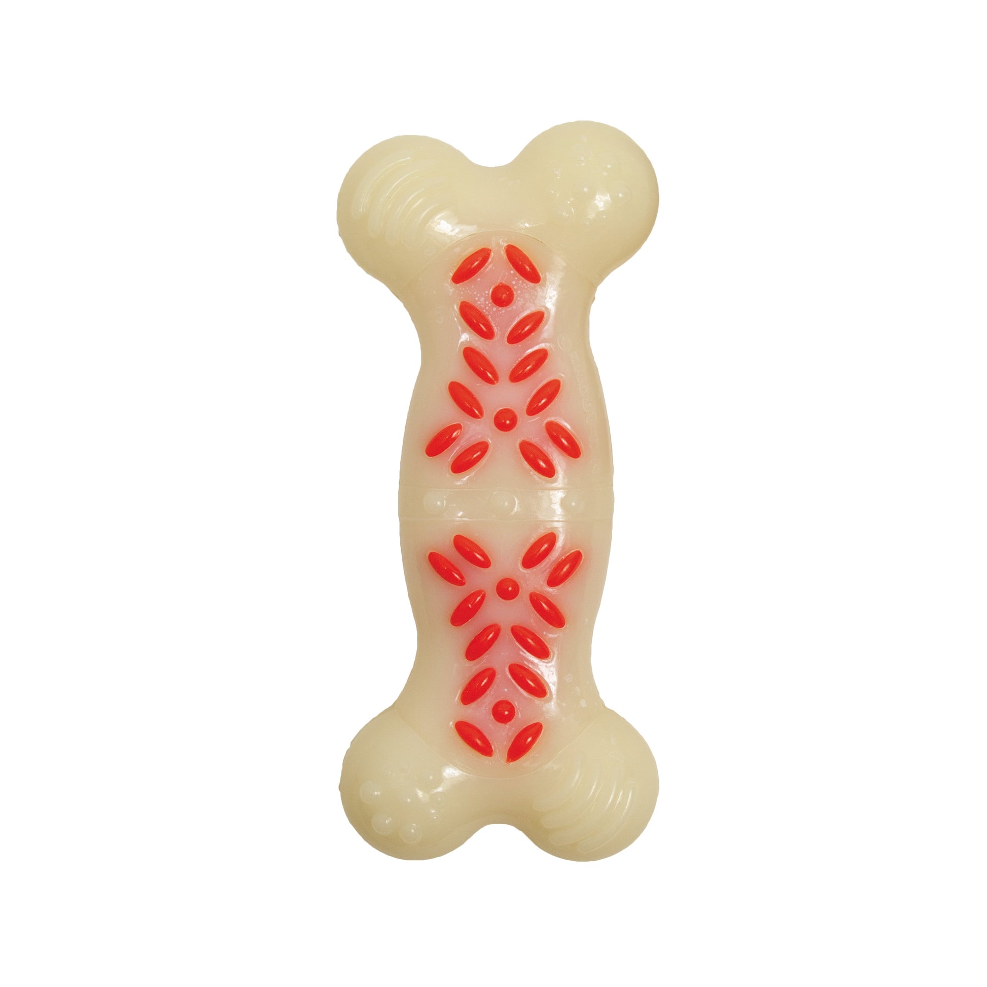 Nylabone Power Chew Action Ridges Chew Dog Toy Bacon Medium/Wolf, view 2