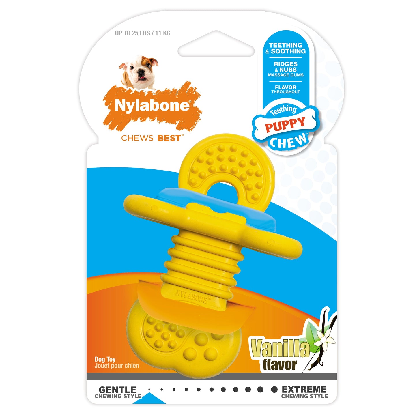Nylabone Puppy Rubber Teethers Vanilla