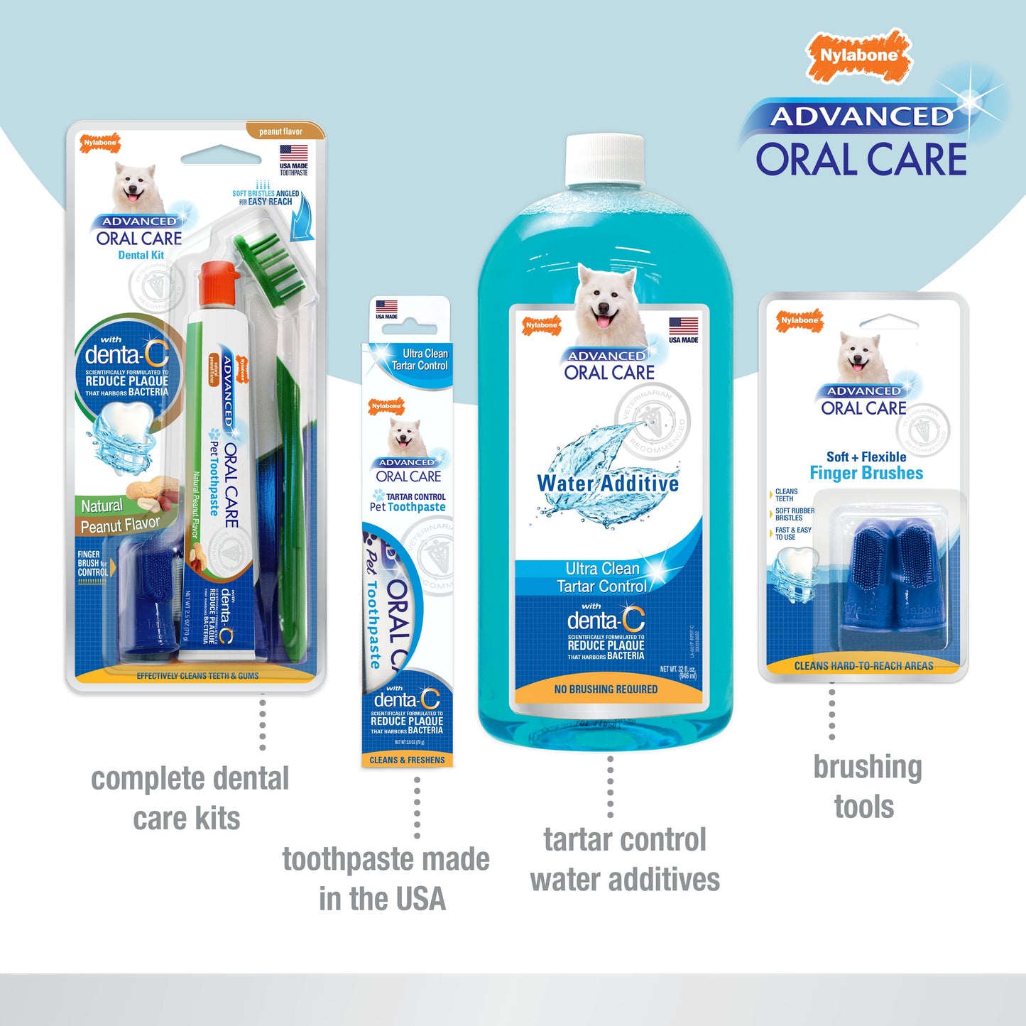 Nylabone Advanced Oral Care Dog Dental Kit Original, 2.5 oz, 3 ct, view 6