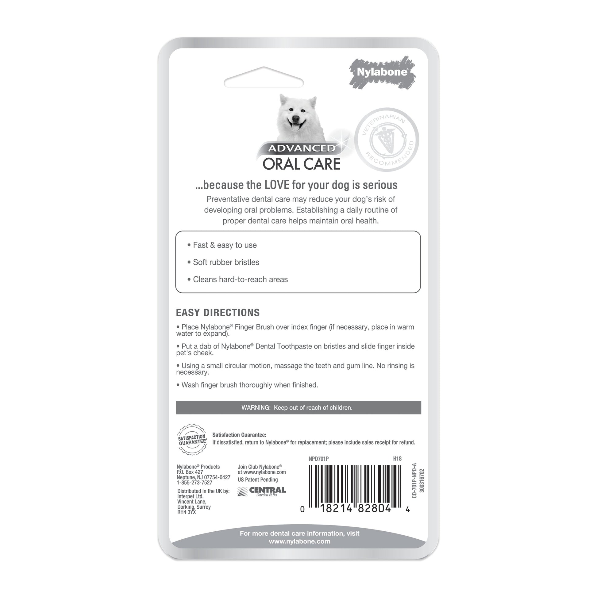 Nylabone Advanced Oral Care Finger Brush 2 ct, 2 ct, view 2