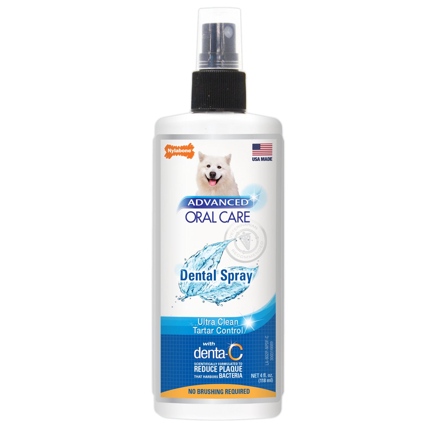 Nylabone Advanced Oral Care Dental Spray Fresh Breath, 4 oz, 1 ct