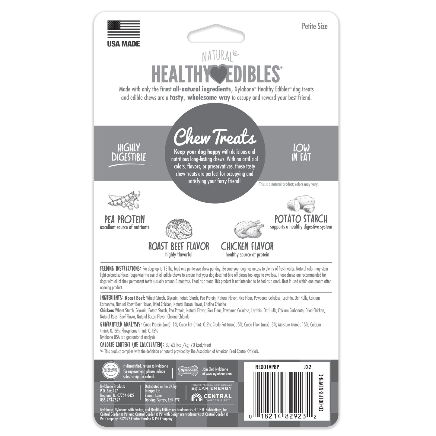 Nylabone Healthy Edibles All-Natural Long Lasting Dog Chew Treats, view 7