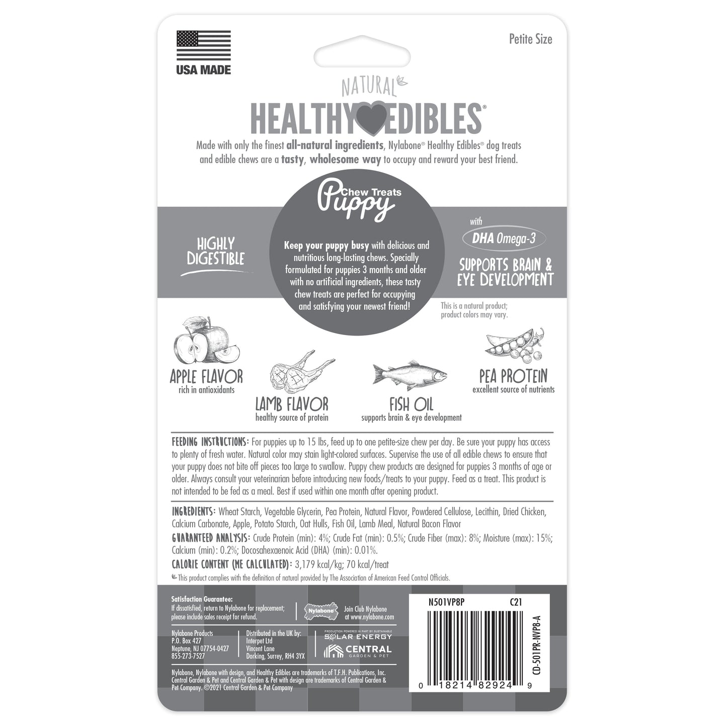 Nylabone Healthy Edibles All-Natural Long Lasting Puppy Dog Chew, view 7