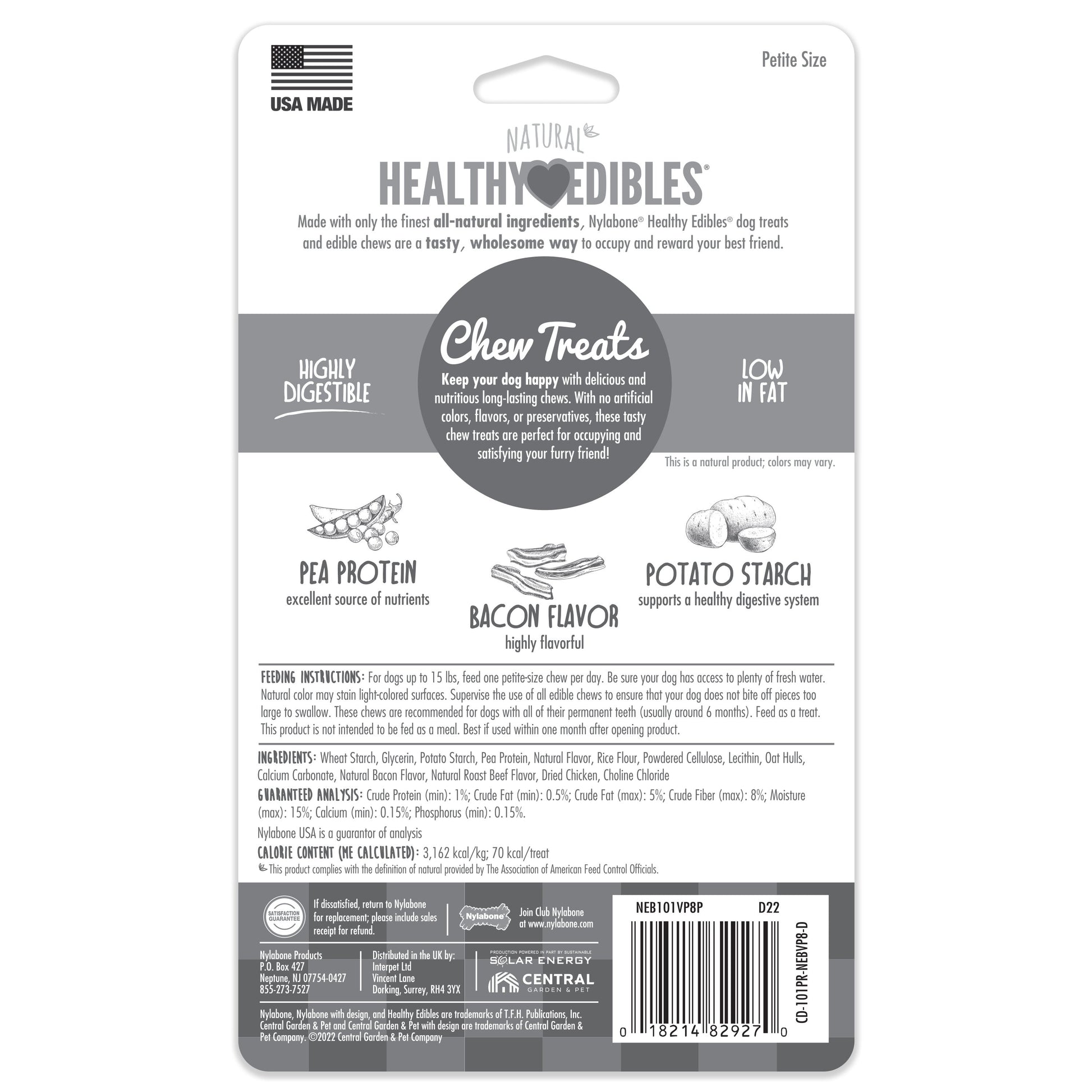 Nylabone Healthy Edibles All-Natural Long Lasting Dog Chew Treats, view 7