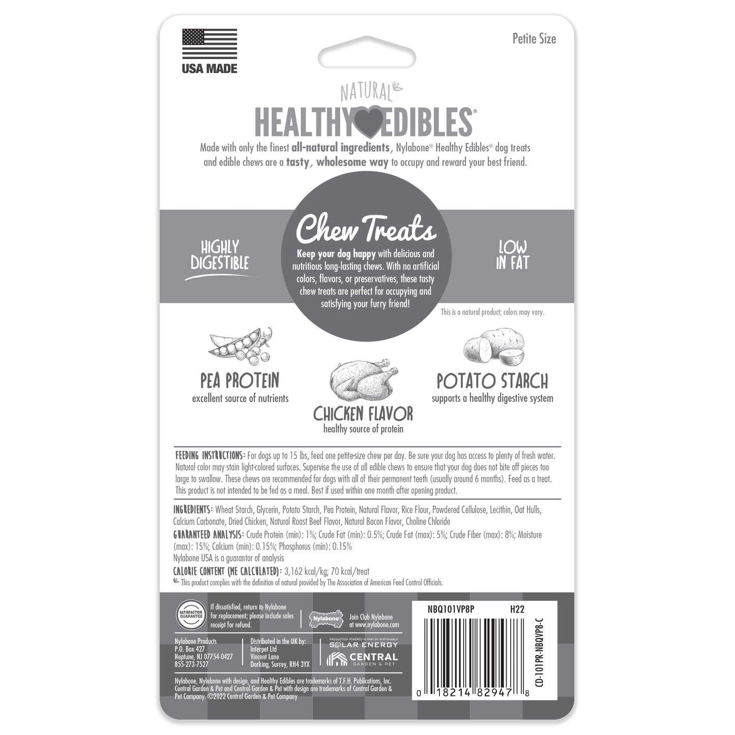Nylabone Healthy Edibles All-Natural Long Lasting Dog Chew Treats, view 7