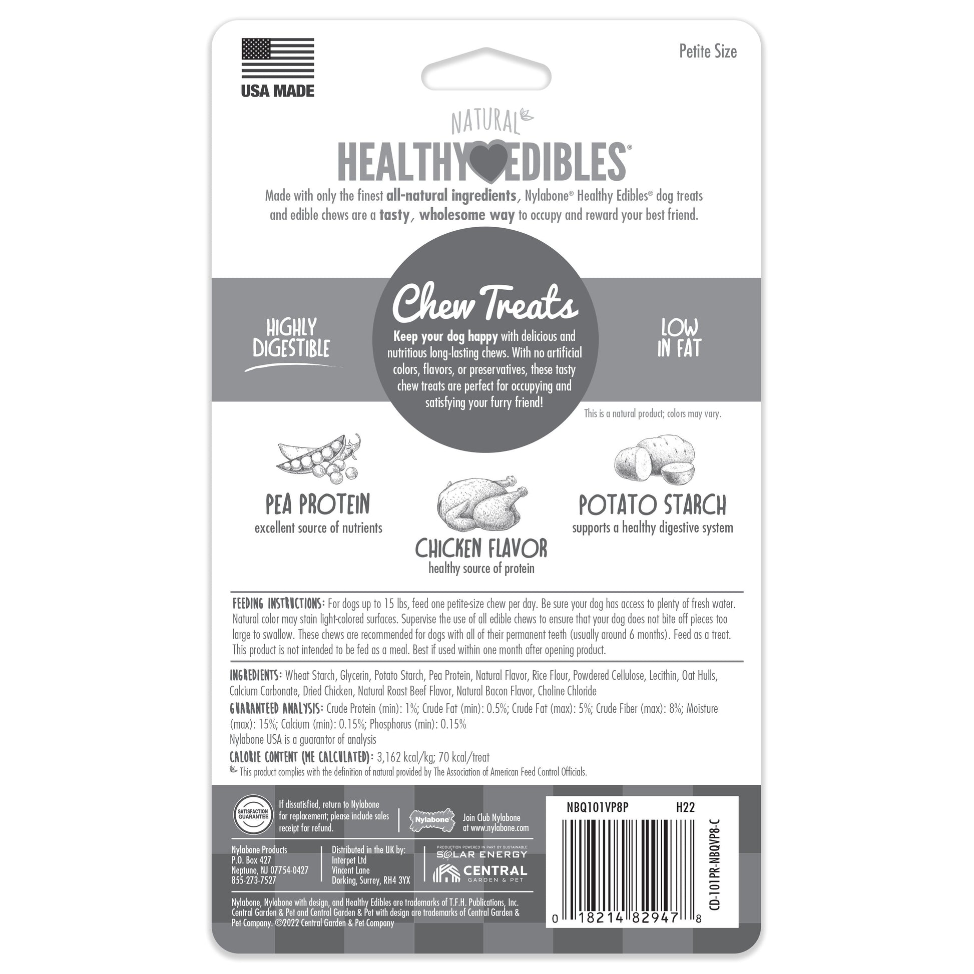 Nylabone Healthy Edibles All-Natural Long Lasting Dog Chew Treats, view 7