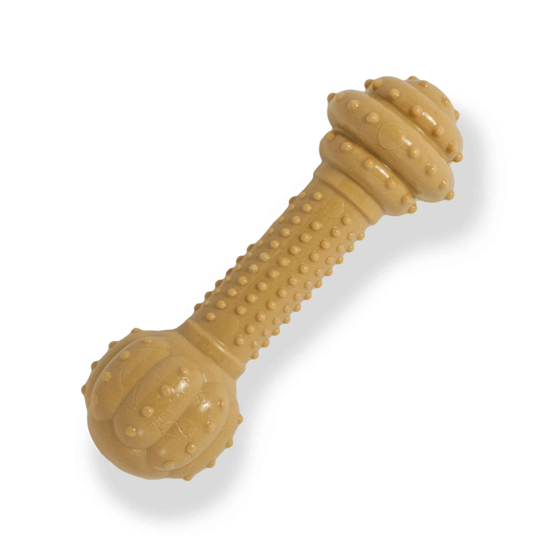 Nylabone Barbell Power Chew Durable Dog Toy Peanut Butter, 50 lb 1 ct, view 6