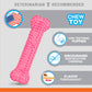 Nylabone Puppy Teething Soothing Flexible Chew Dog Toy Chicken, Pink, view 2