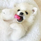 Nylabone Puppy Teething Soothing Flexible Chew Dog Toy Chicken, Pink, view 3
