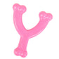 Nylabone Puppy Chew Dog Toy Wishbone Chicken, Pink, 15 lb 1 ct, view 9