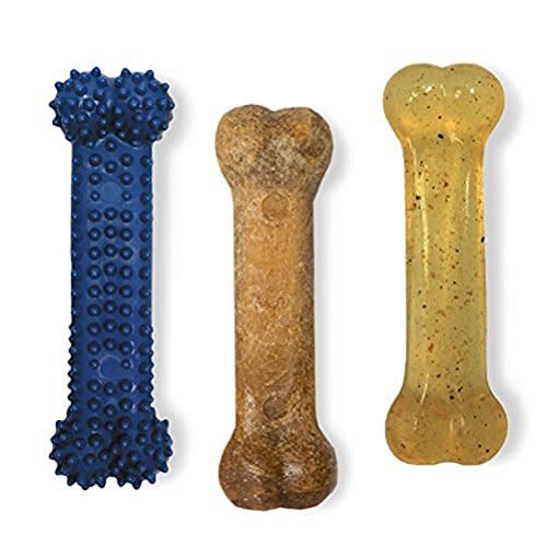 Nylabone Healthy Edibles and Flexi Dog Chew Value Pack Chicken Bacon, view 2