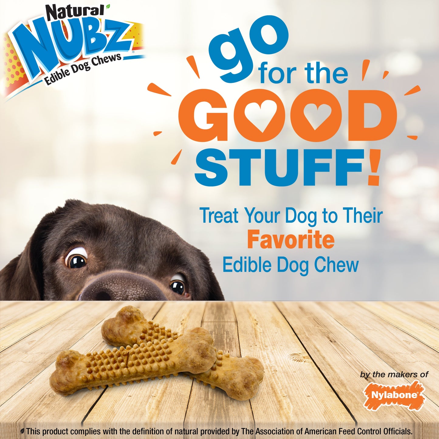 Nylabone Natural Nubz Chicken Dog Treats Chicken, Large 30 lb. 12 ct, view 5
