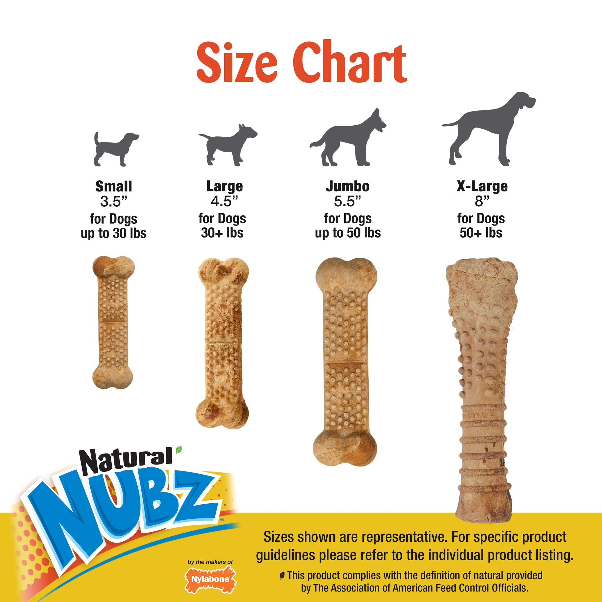 Nylabone Natural Nubz Chicken Dog Treats Chicken, Large 30 lb. 2 ct, view 3