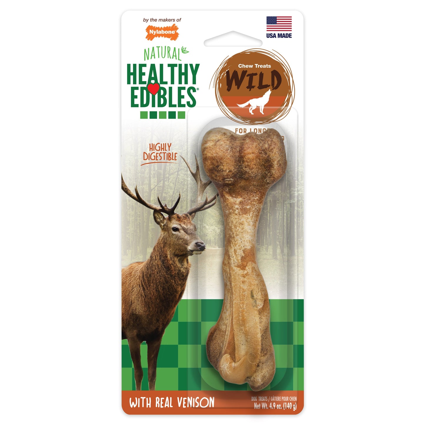 Nylabone Healthy Edibles WILD All-Natural Long Lasting Dog Chew Treats