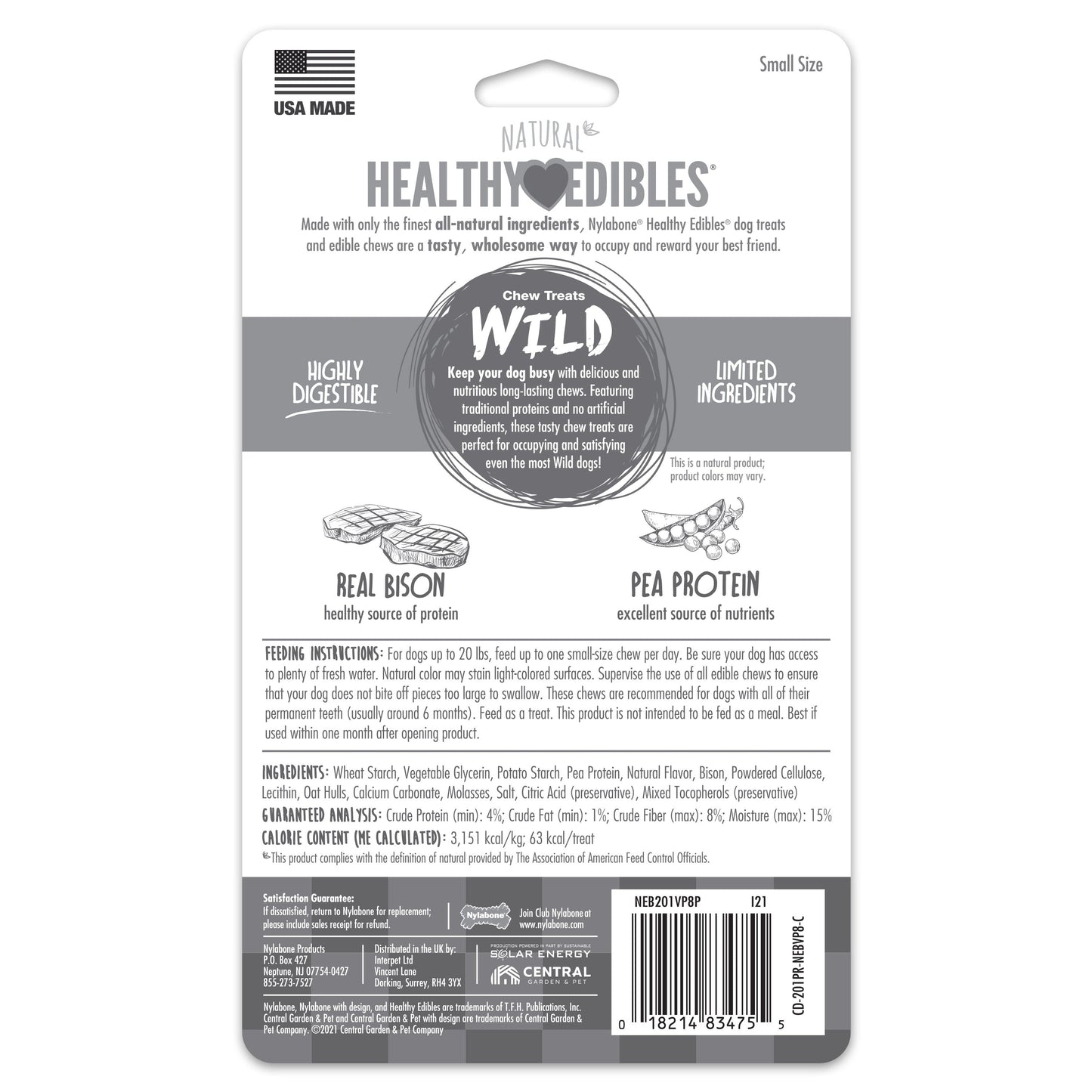 Nylabone Healthy Edibles WILD All-Natural Long Lasting Dog Chew Treats, view 7