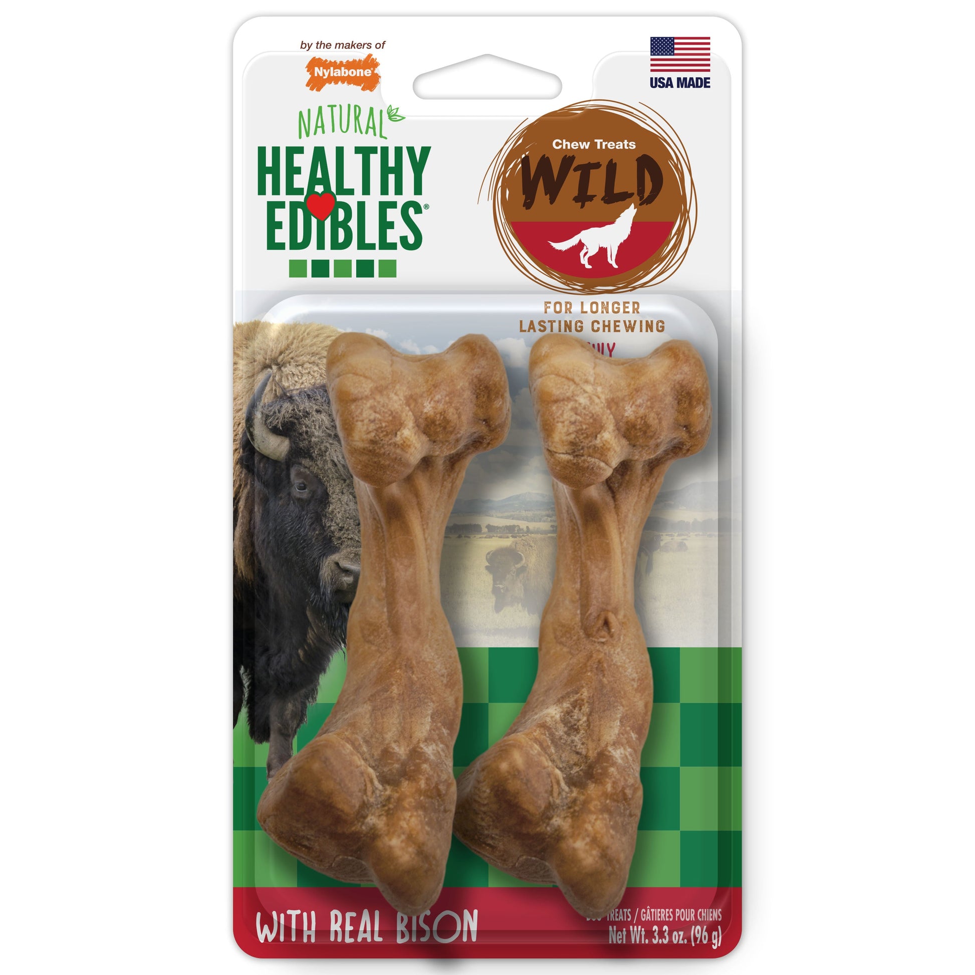 Nylabone Healthy Edibles WILD All-Natural Long Lasting Dog Chew Treats