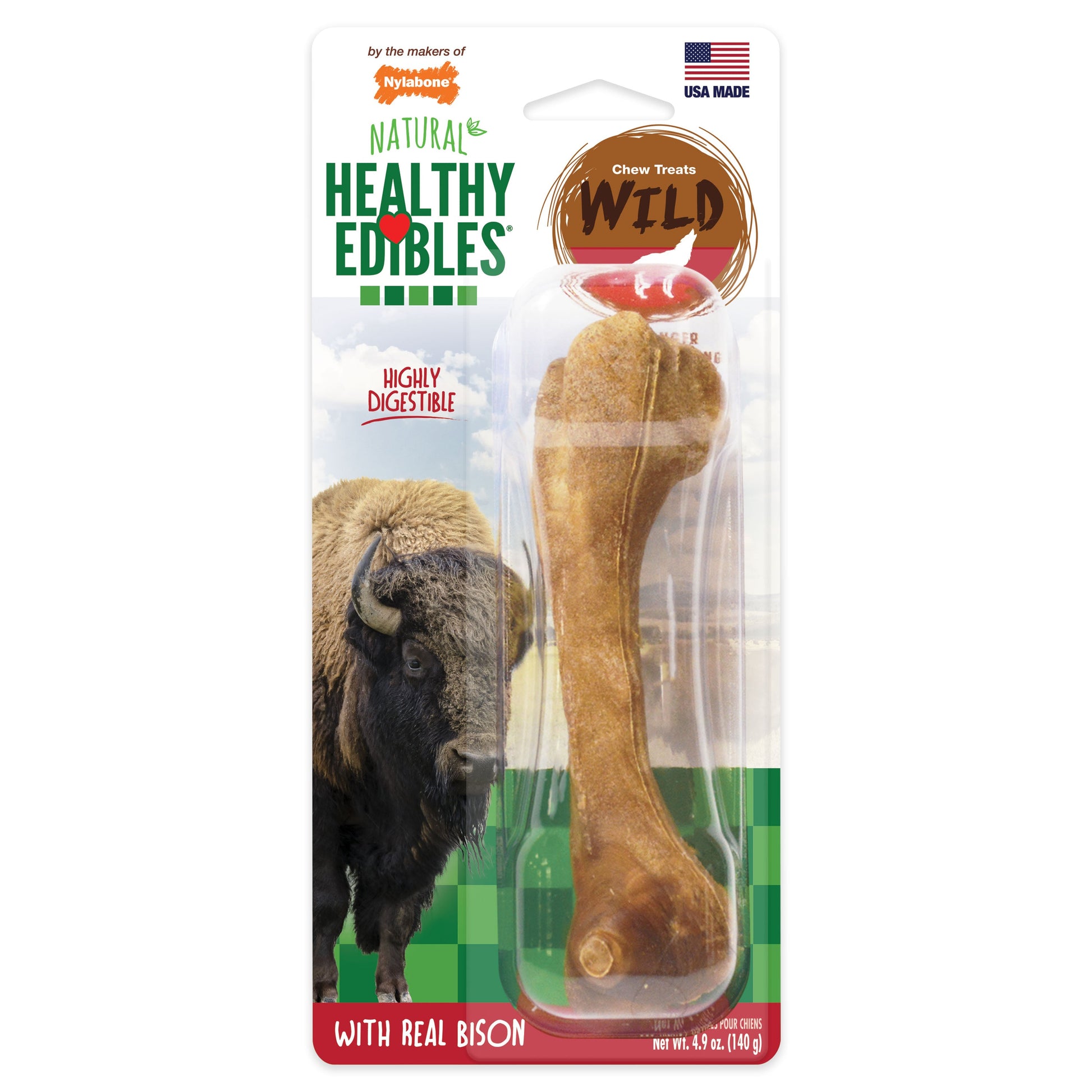 Nylabone Healthy Edibles WILD All-Natural Long Lasting Dog Chew Treats