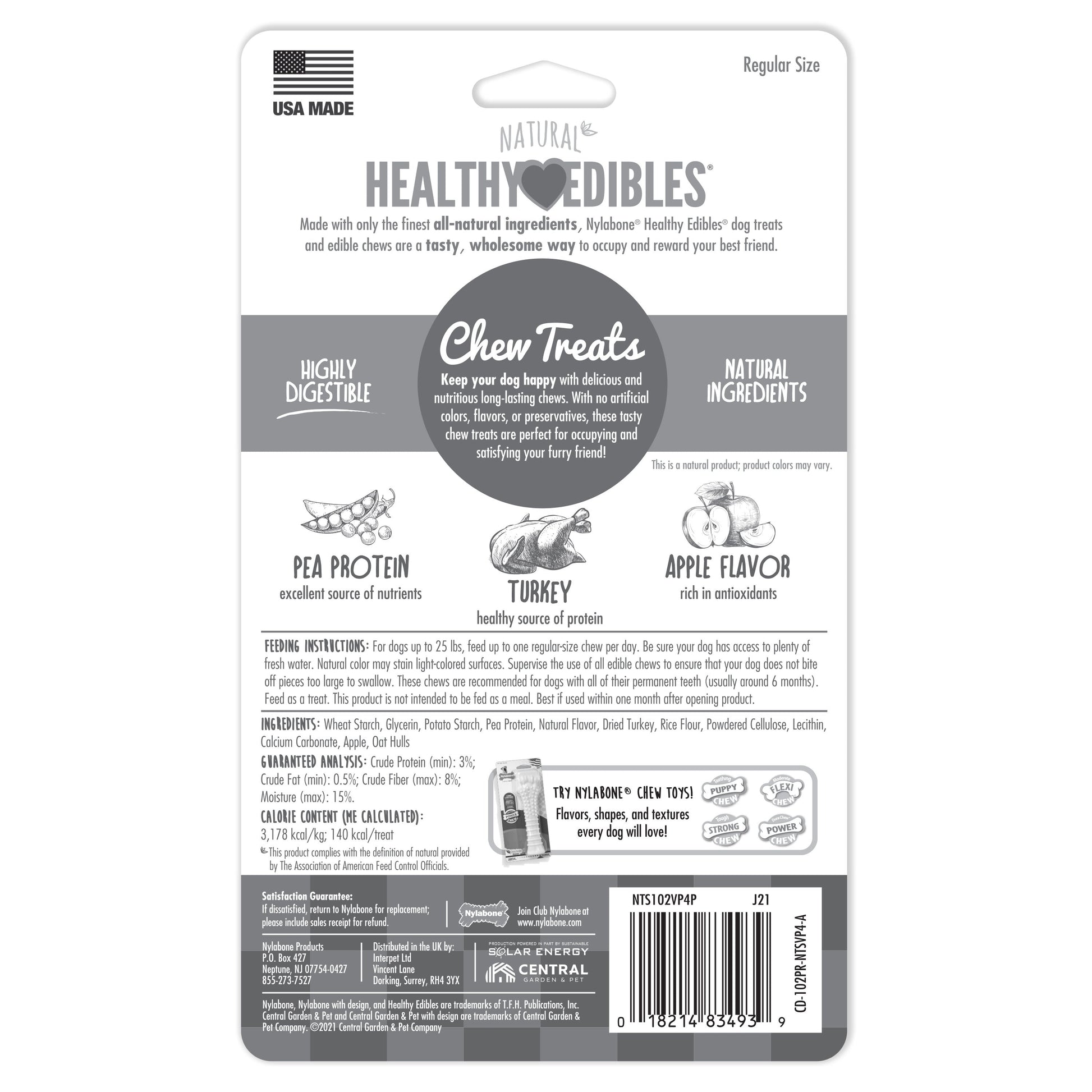 Nylabone Healthy Edibles All-Natural Long Lasting Dog Chew Treats, view 7