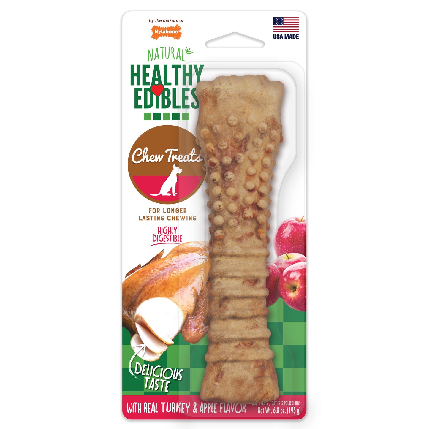 Nylabone Healthy Edibles All-Natural Long Lasting Dog Chew Treats