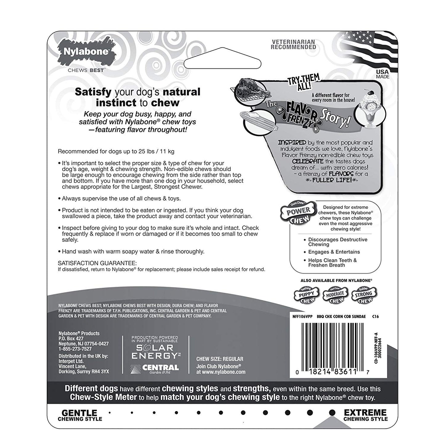 Nylabone Flavor Frenzy Power Dog Chew Triple Pack Chicken, up to 25 lb, view 7