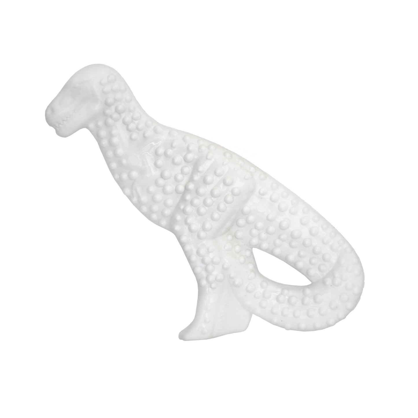 Nylabone Power Chew Dental Dinosaur Dog Toy Chicken, White, view 2