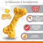 Nylabone Power Chew Cheese Dog Toy Cheese, Medium/Wolf up to, view 6