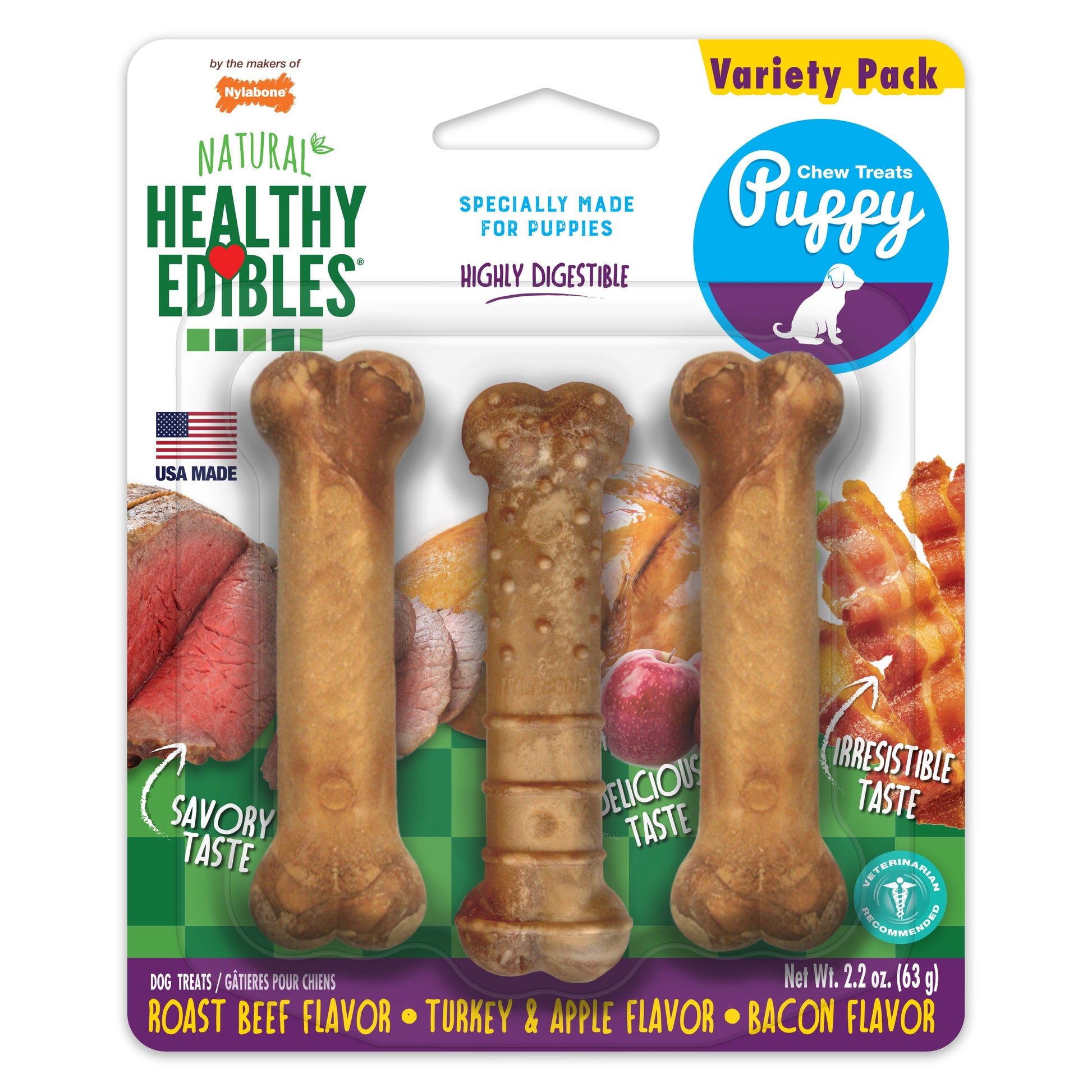 Nylabone Healthy Edibles All-Natural Long Lasting Puppy Dog Chew