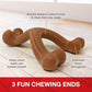 Nylabone Ergonomic Hold Chew Wishbone Power Chew Durable Dog Toy Bison, view 2