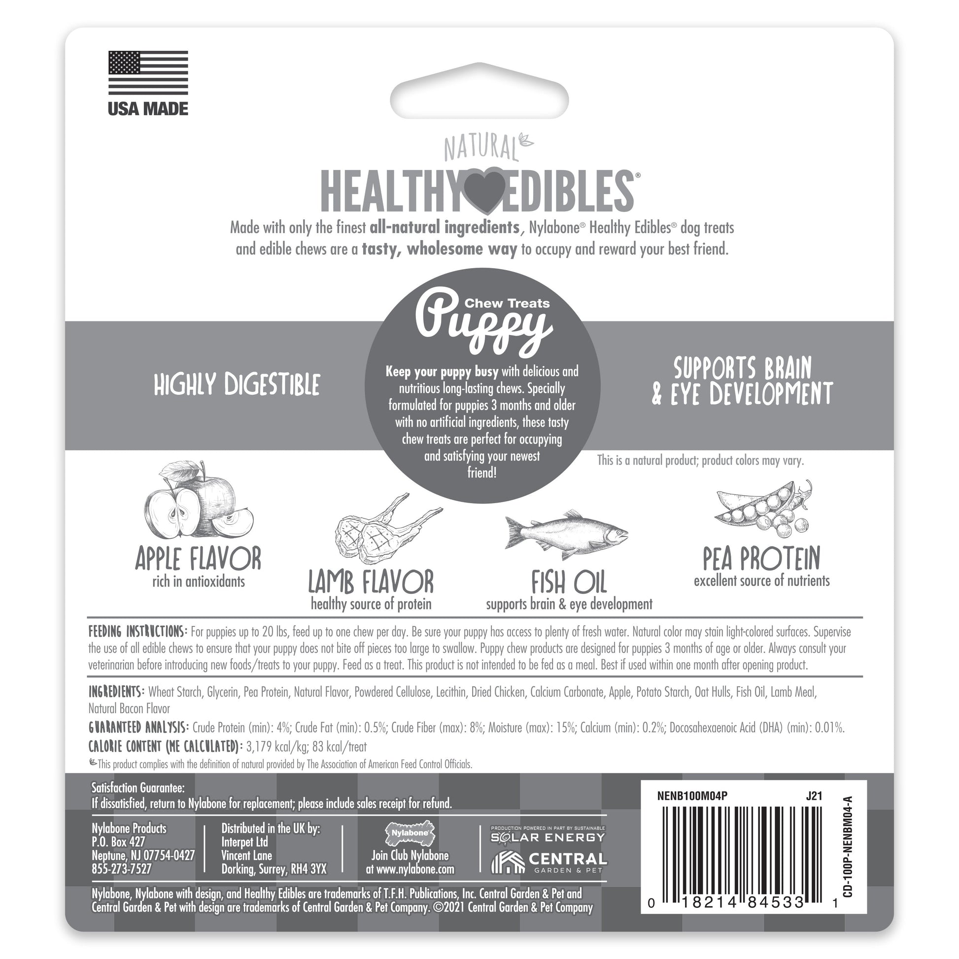 Nylabone Healthy Edibles All-Natural Long Lasting Puppy Dog Chew, view 7