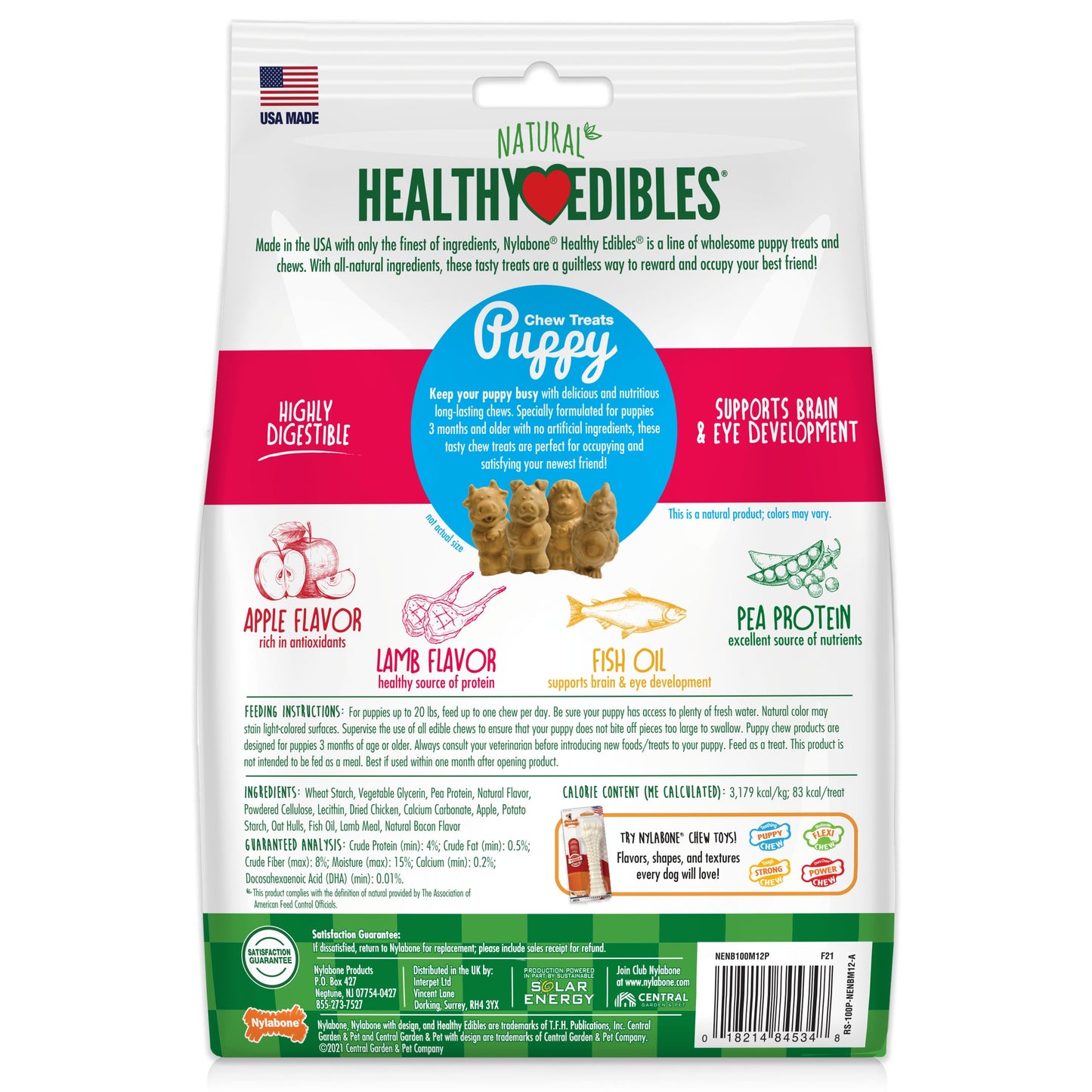 Nylabone Healthy Edibles All-Natural Long Lasting Puppy Dog Chew, view 6