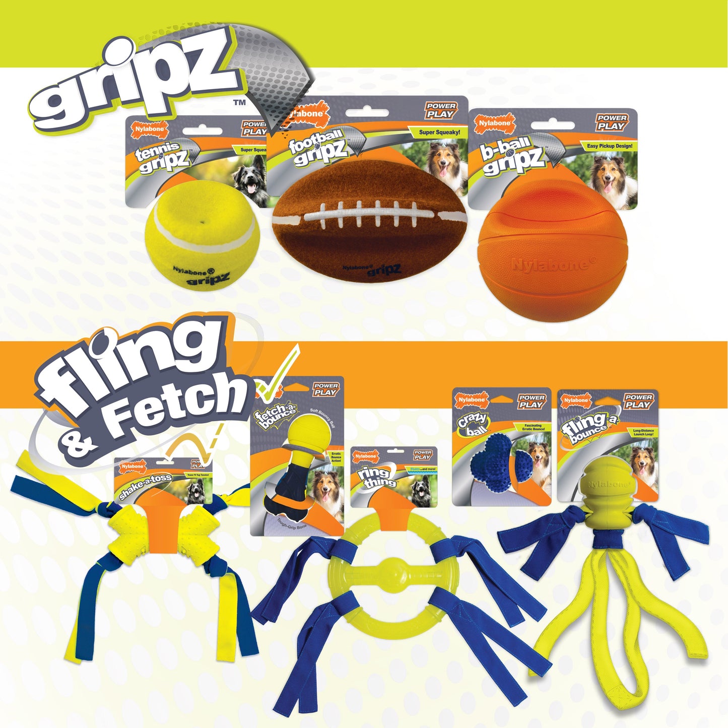 Nylabone Power Play Dog Football Gripz Large/Giant up to 50 lb. 8.5 in, view 9