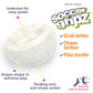 Nylabone Power Play Gripz Dog Soccer Ball Dog Toy Medium/Wolf up to 35, view 3