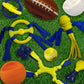 Nylabone Power Play Gripz Dog Soccer Ball Dog Toy Medium/Wolf up to 35, view 13