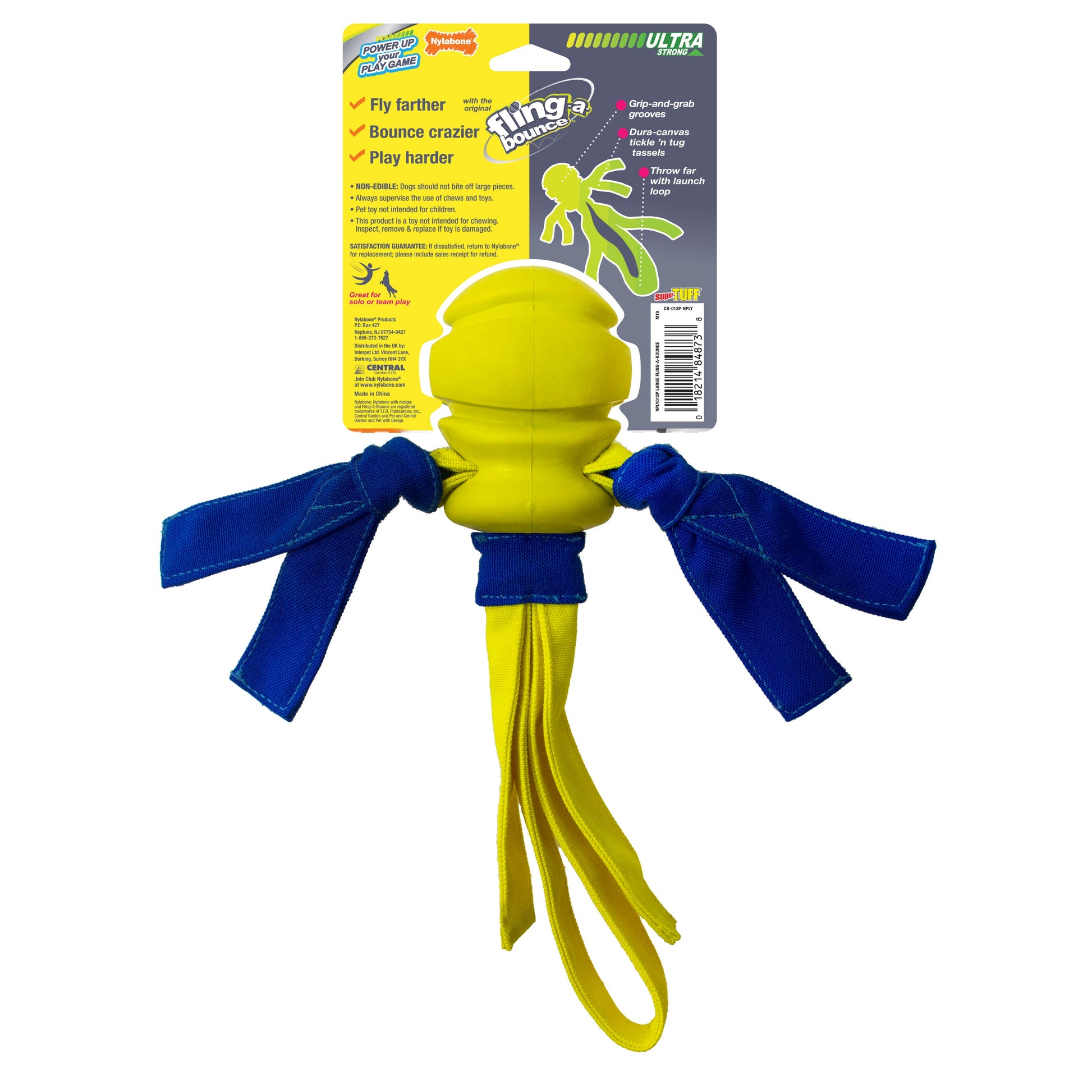 Nylabone Power Play FlingaBounce Interact. Dog Toy Large/Giant up to, view 6