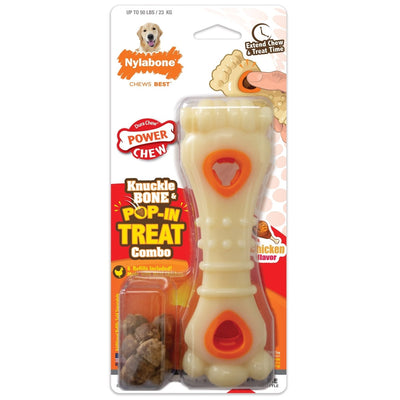 Nylabone Power Chew Souper Bone PopIn Treat Dog Toy Combo Chicken, Large/Giant up to 50 lb. 1 ct - Pets Perfect