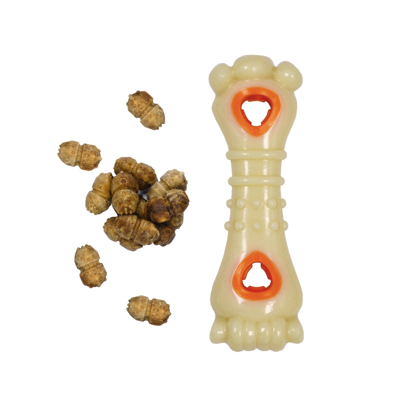 Nylabone Power Chew Souper Bone PopIn Treat Dog Toy Combo Chicken, view 7