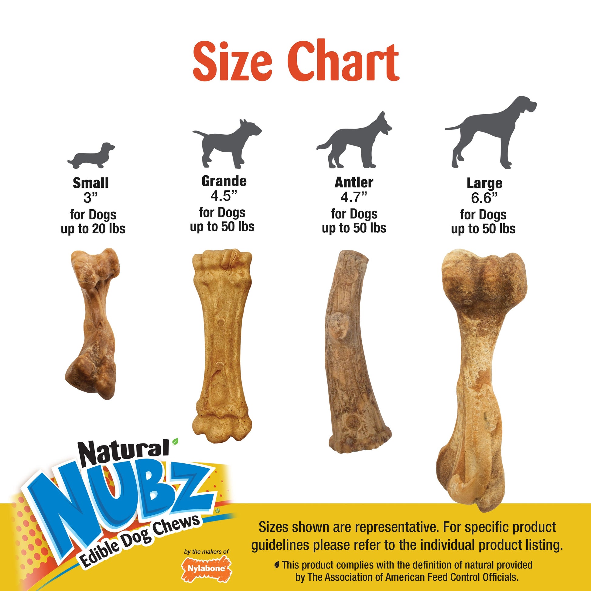 Nylabone Natural Nubz Dog Treats, Jumbo up to 50 lb. 2 ct, view 4