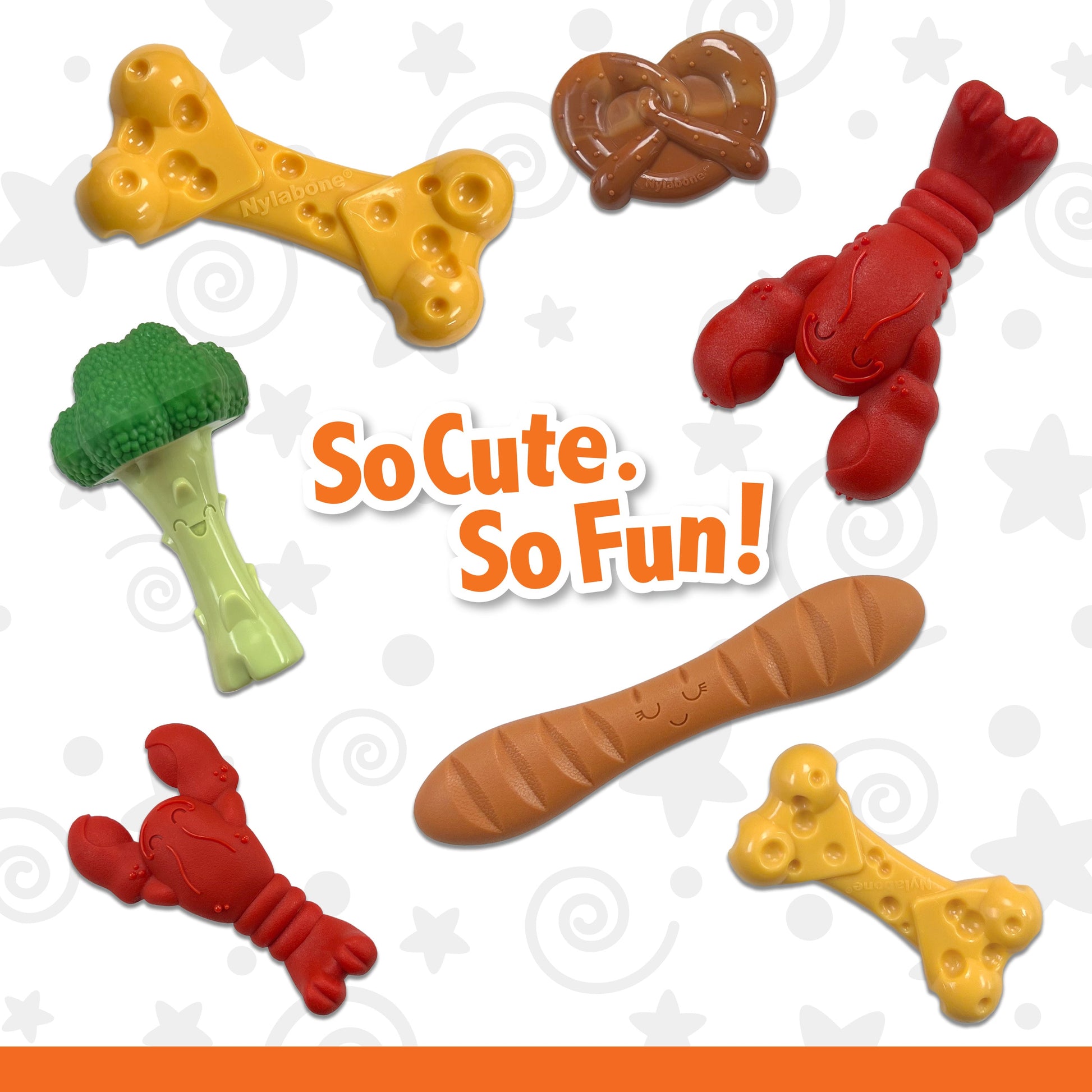 Nylabone Power Chew Pretzel Dog Toy Bacon Peanut Butter, view 5