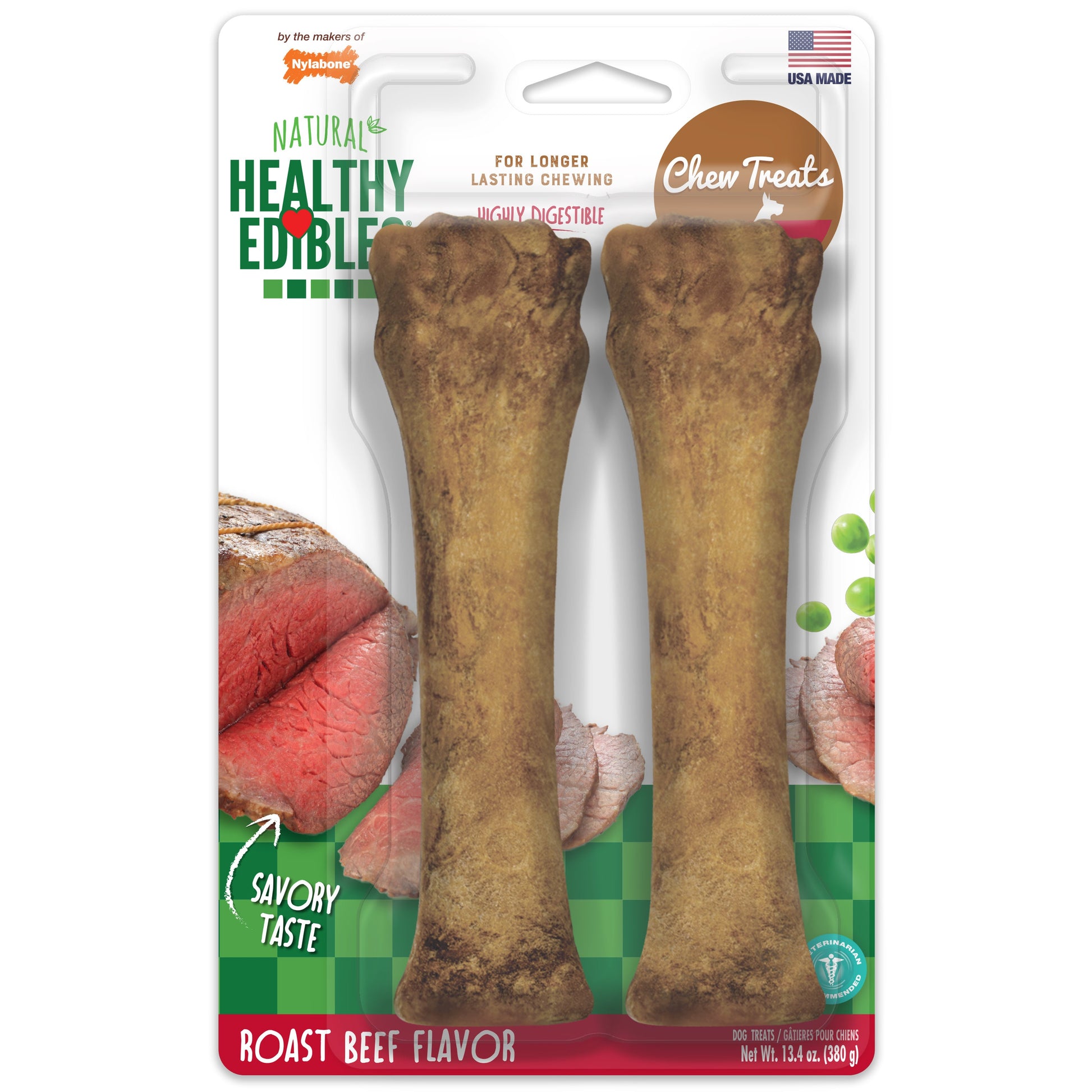 Nylabone Healthy Edibles All-Natural Long Lasting Dog Chew Treats